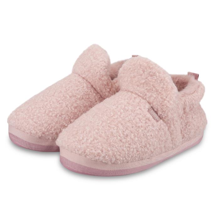 totes toasties® Ladies Borg Bootie Slippers Pink Extra Image 2